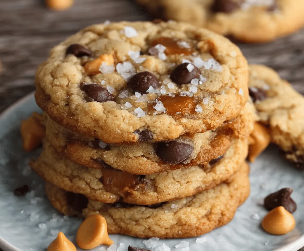 Best Ever Butterscotch Chocolate Chip Cookies with Sea Salt – Irresistibly Soft & Sweet