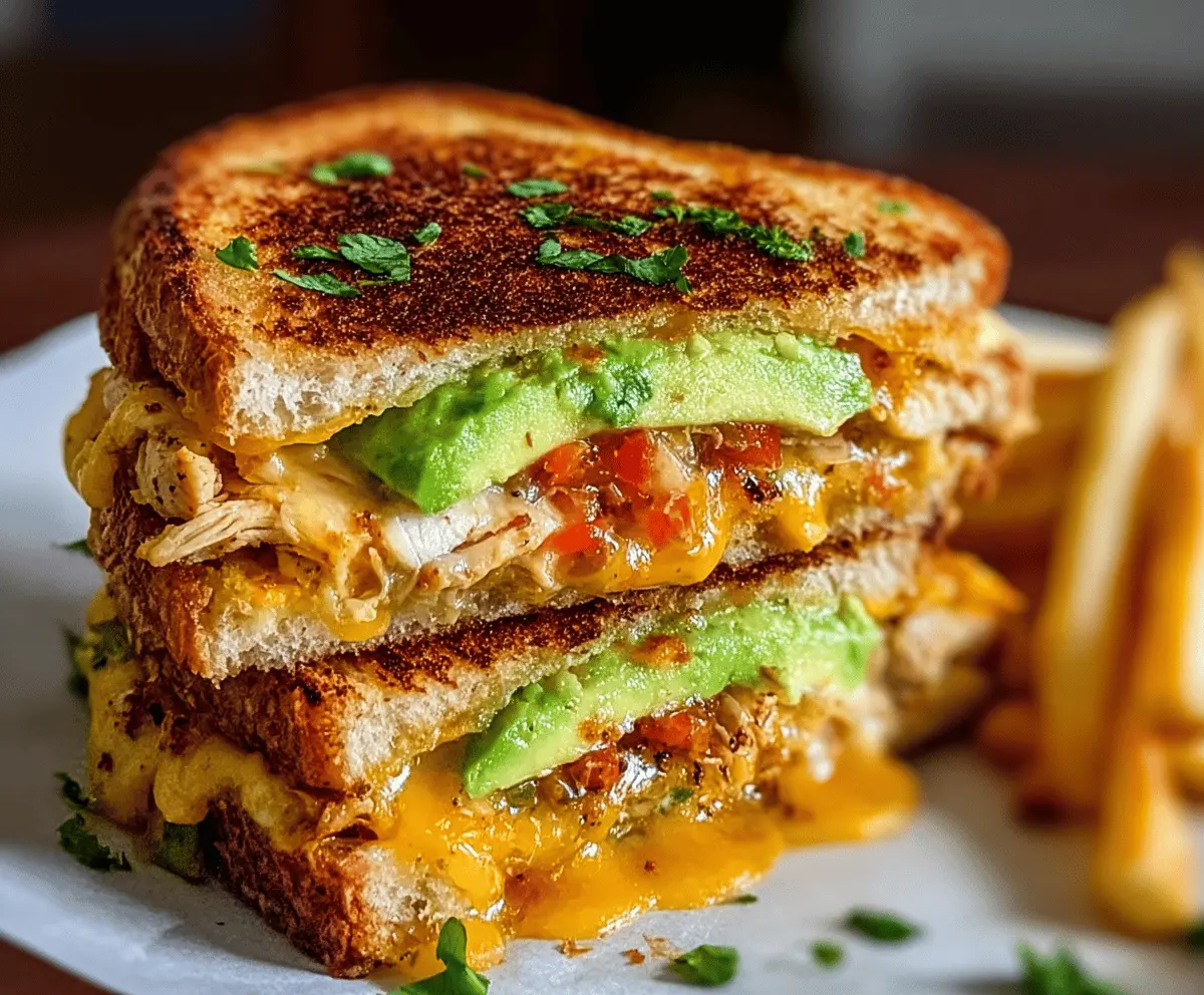 Cheesy Chicken Avocado Melt Recipe – Easy & Delicious!