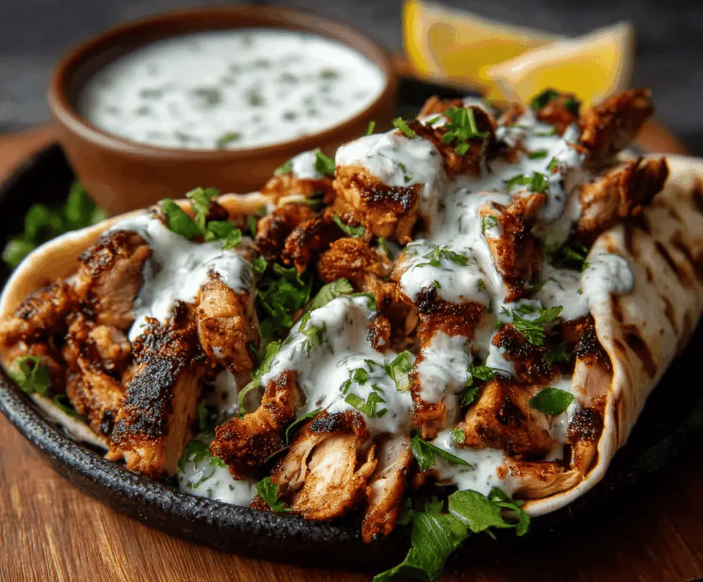Chicken Shawarma with Garlic Sauce Recipe