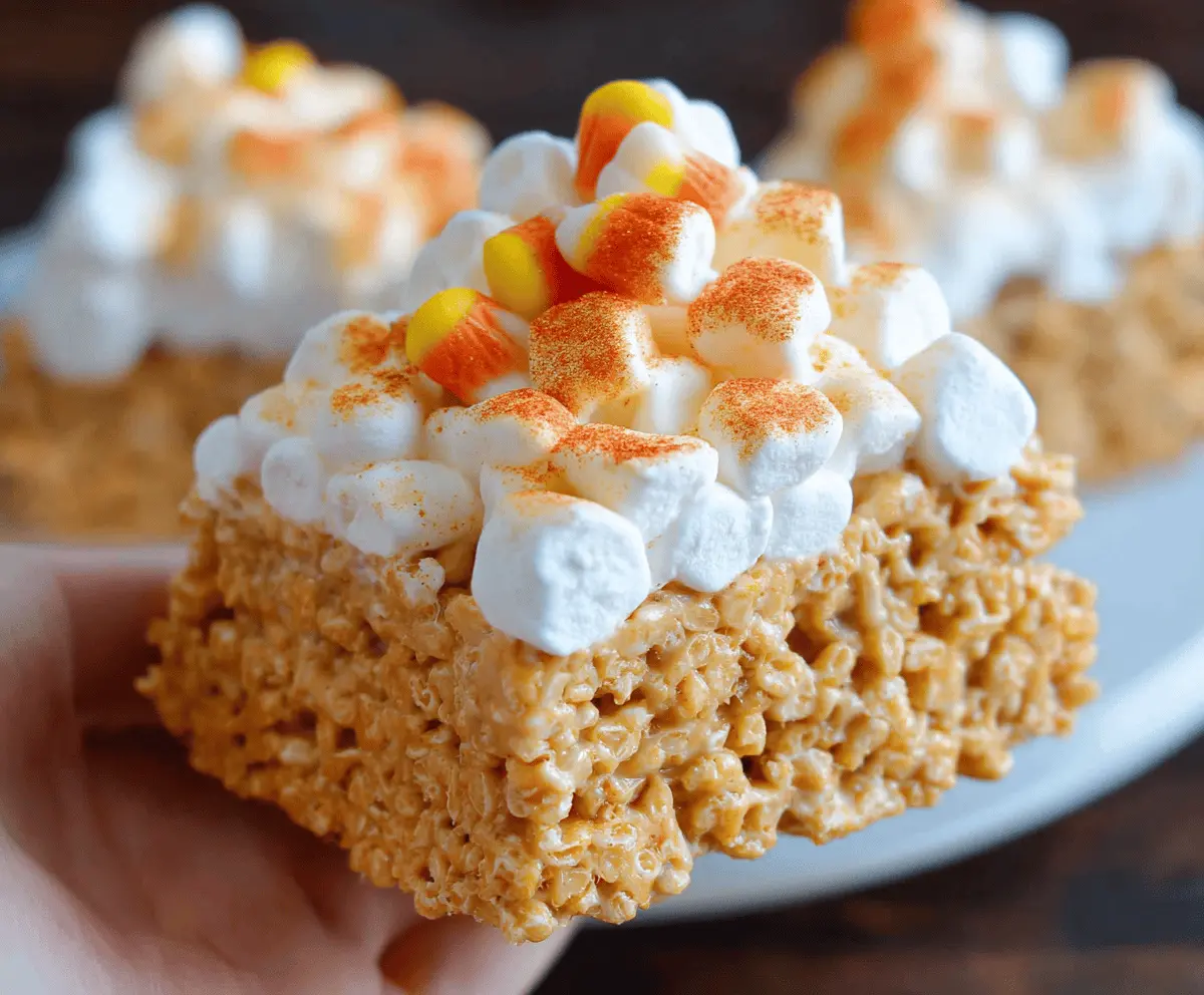 Easy Pumpkin Pie Marshmallow Treats Recipe – Quick & Delicious Holiday Dessert