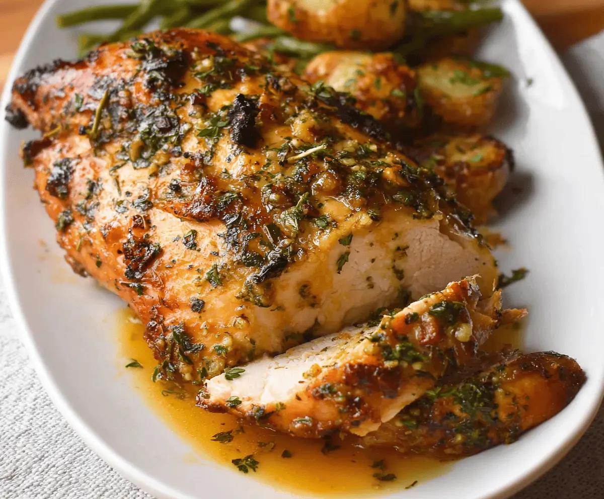 Garlic Herb Slow Cooker Turkey Breast Recipe
