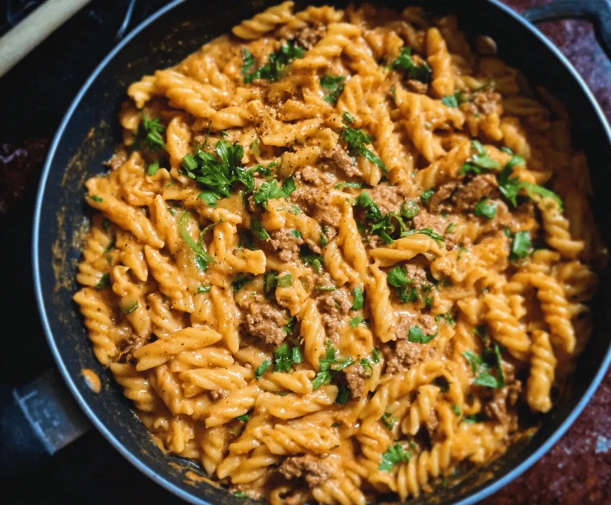 High Protein Creamy Beef Pasta Recipe for Quick Weeknight Dinners
