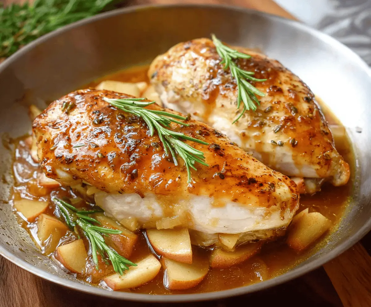 Maple Glazed Apple Brie Stuffed Chicken Recipe