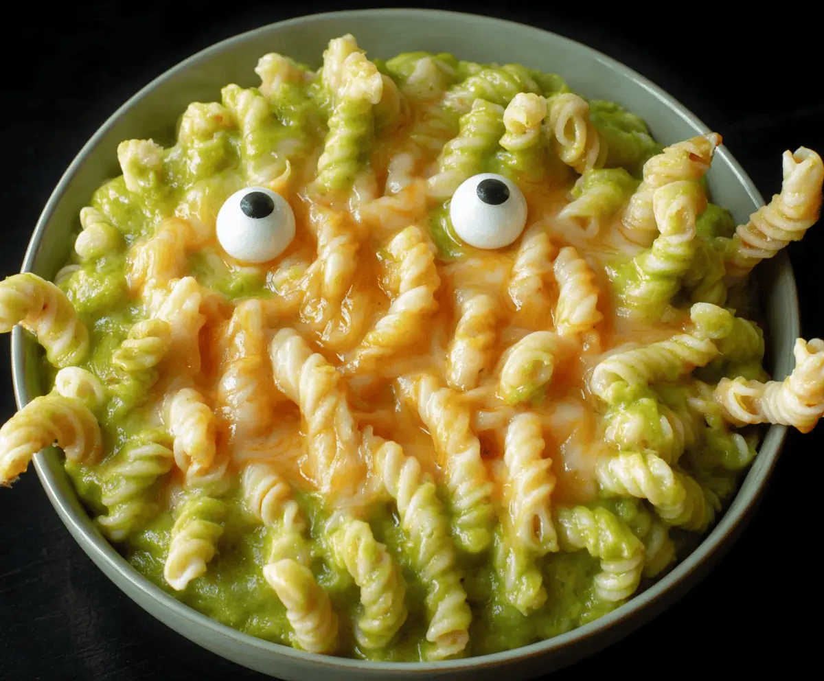 Monster Mac and Cheese Recipe – Easy Creepy Halloween Dinner Idea