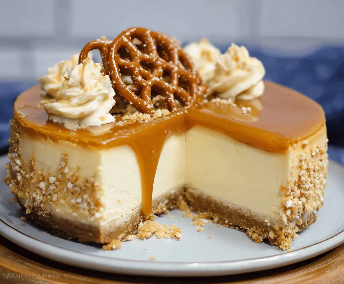 No Bake Salted Caramel Cheesecake Recipe – Easy & Delicious!