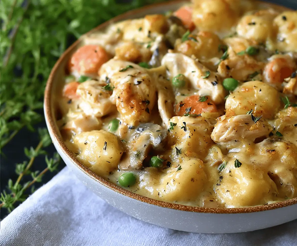 One Pot Gnocchi Chicken Pot Pie Recipe