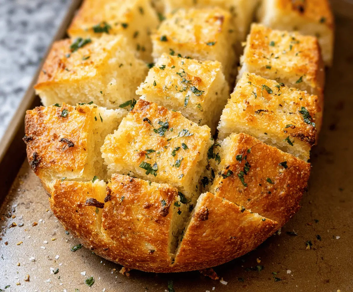 Parmesan Garlic Artisan Bread Recipe – Easy & Delicious!