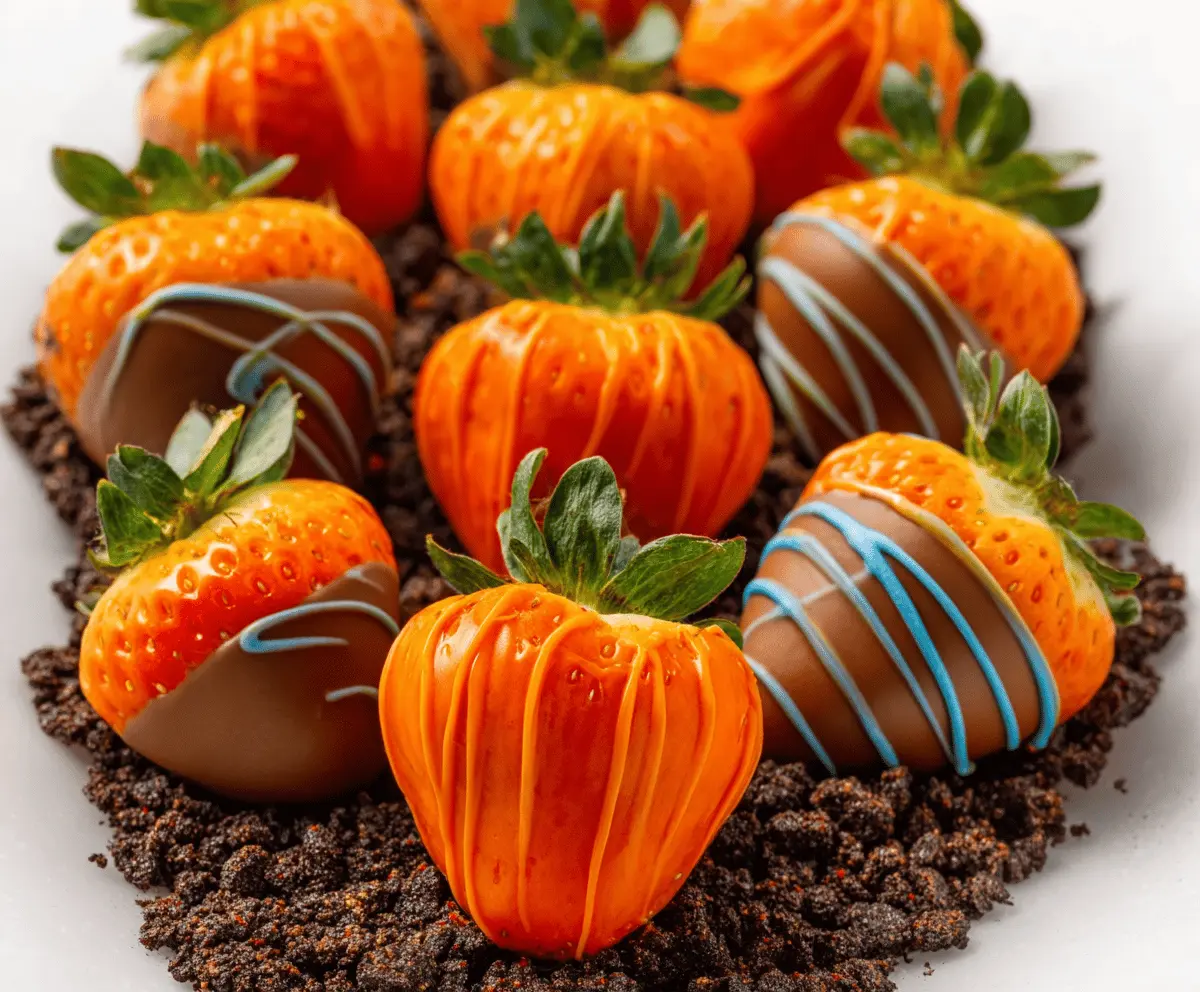 Irresistible Chocolate-Covered Pumpkin Patch Strawberries Recipe