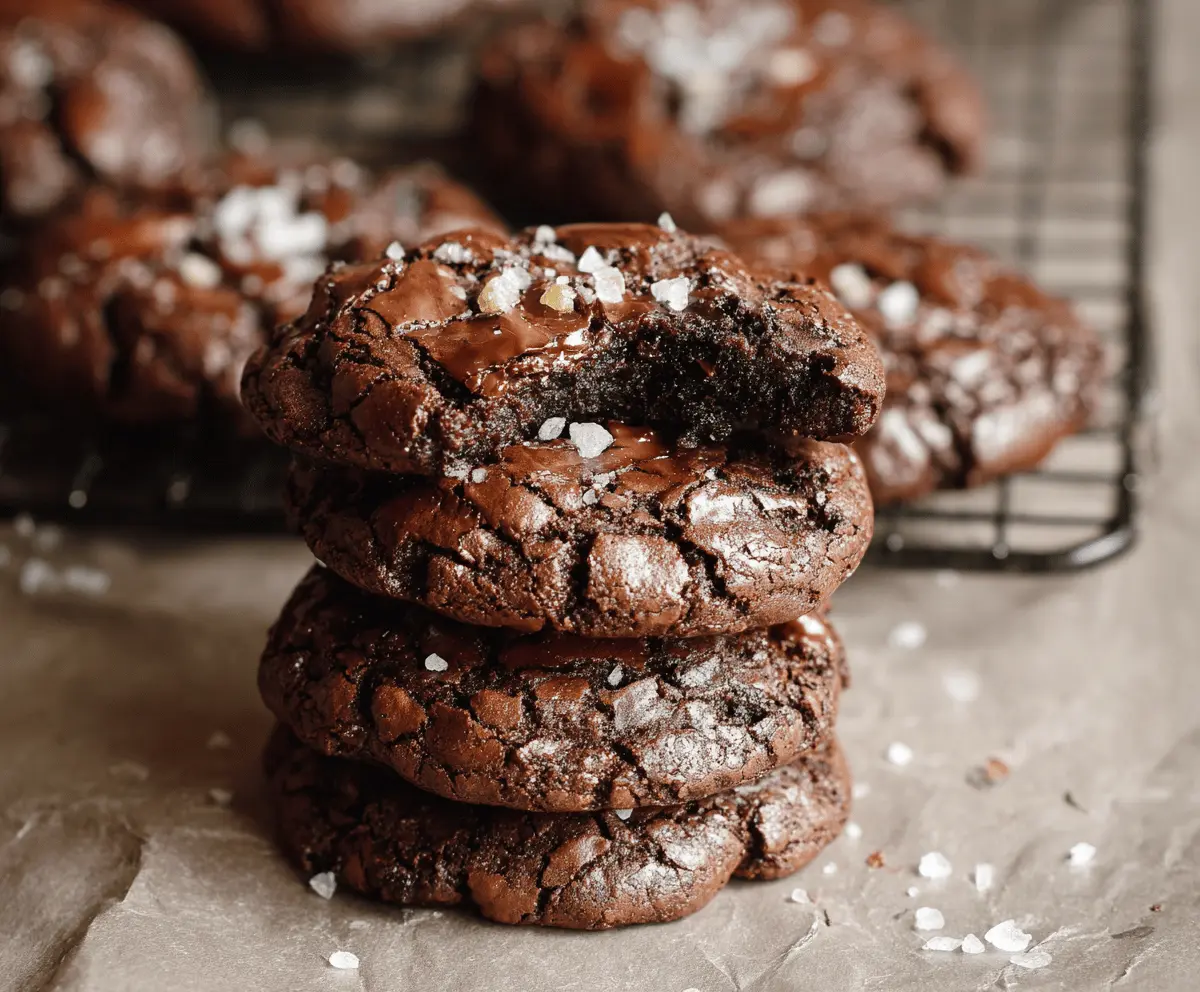Irresistible Salted Brownie Cookies Recipe
