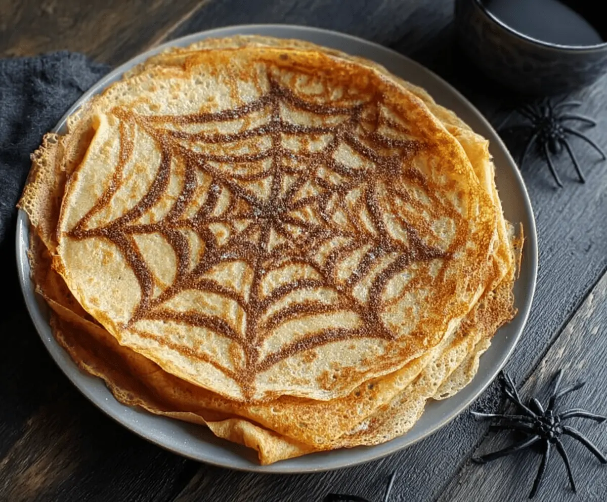 Delicious Spiderweb Crepes Recipe – Easy & Stunning Breakfast Idea