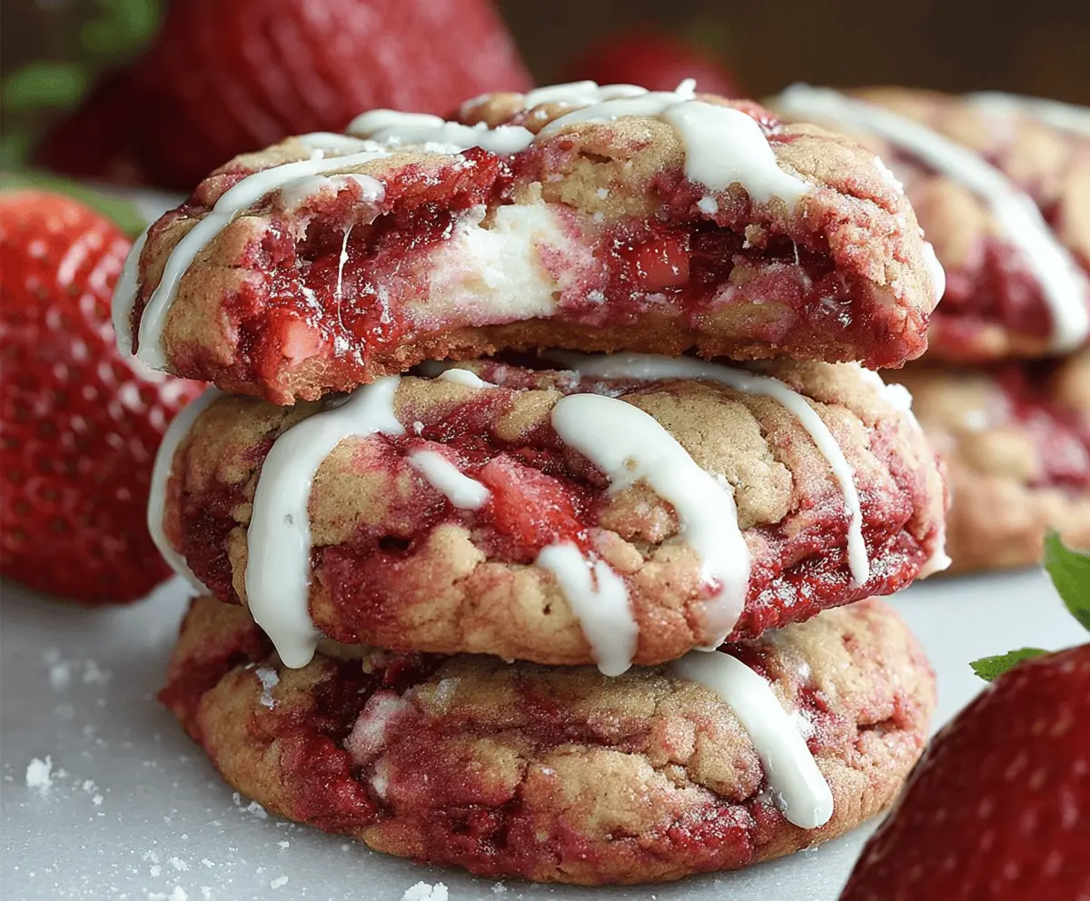 Easy Strawberry Cheesecake Cookies Recipe — Soft & Delicious