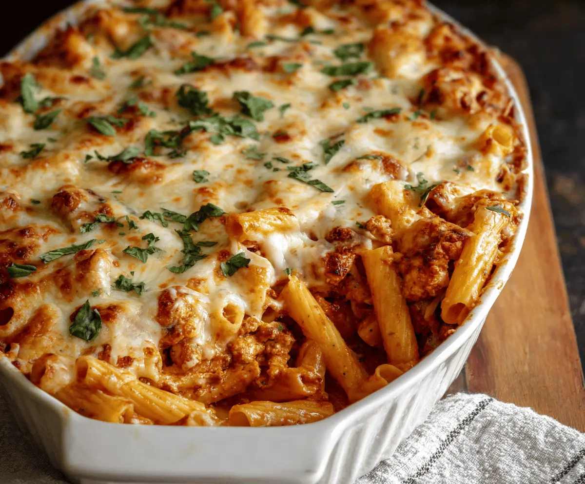 Ultimate Creamy Cheesy Baked Ziti Recipe – Hearty & Delicious