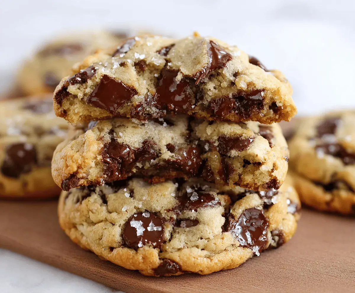 Ultra Thick Bakery Style Chocolate Chip Cookies Recipe – Crispy Edges & Gooey Centers