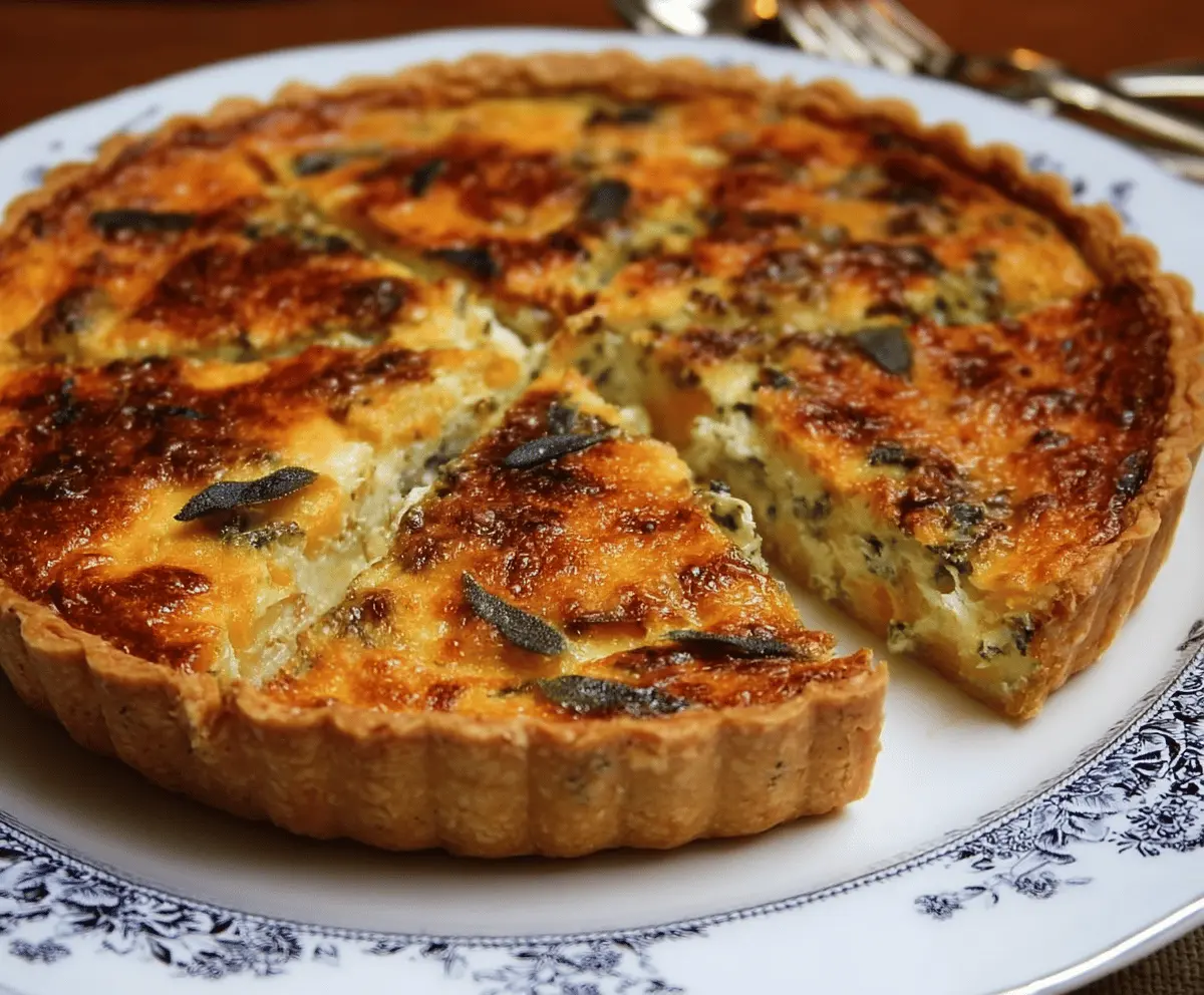 Easy Butternut Squash Sage Quiche