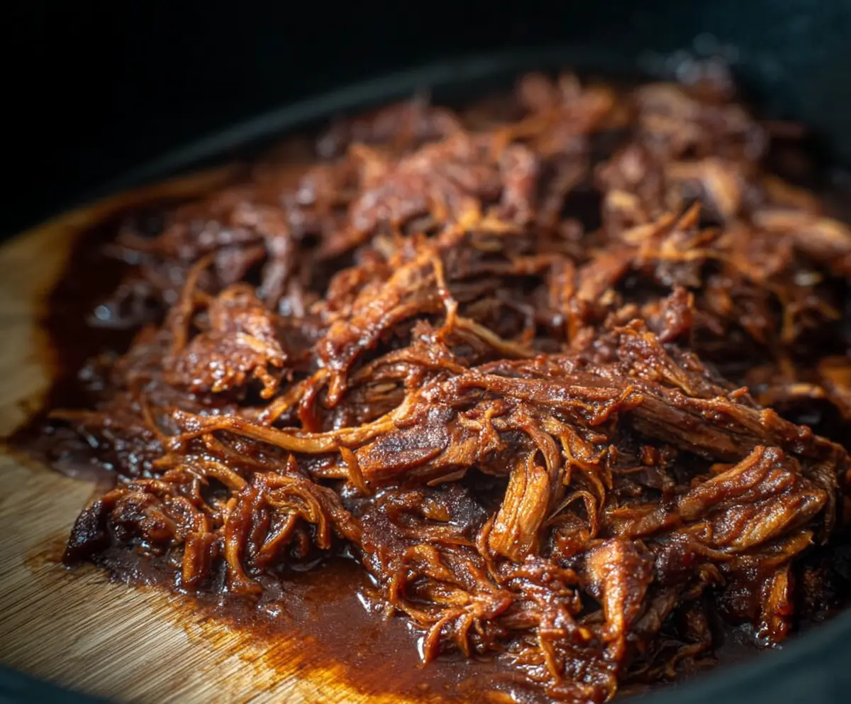 Easy Caramelized Pulled Beef Brisket