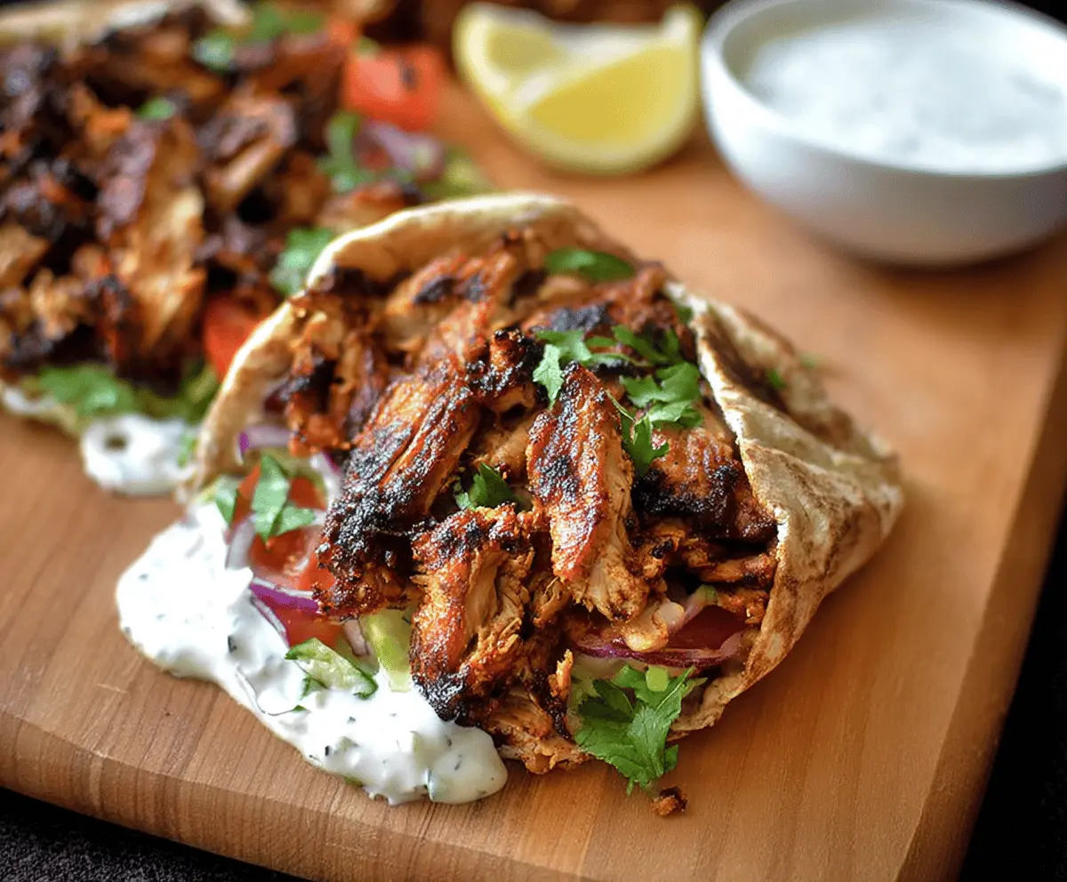 Easy Chicken Shawarma with Garlic Sauce
