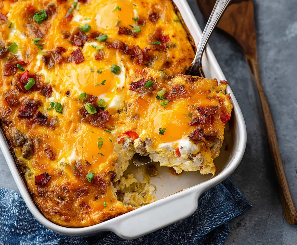 Easy Crack Breakfast Casserole Recipe