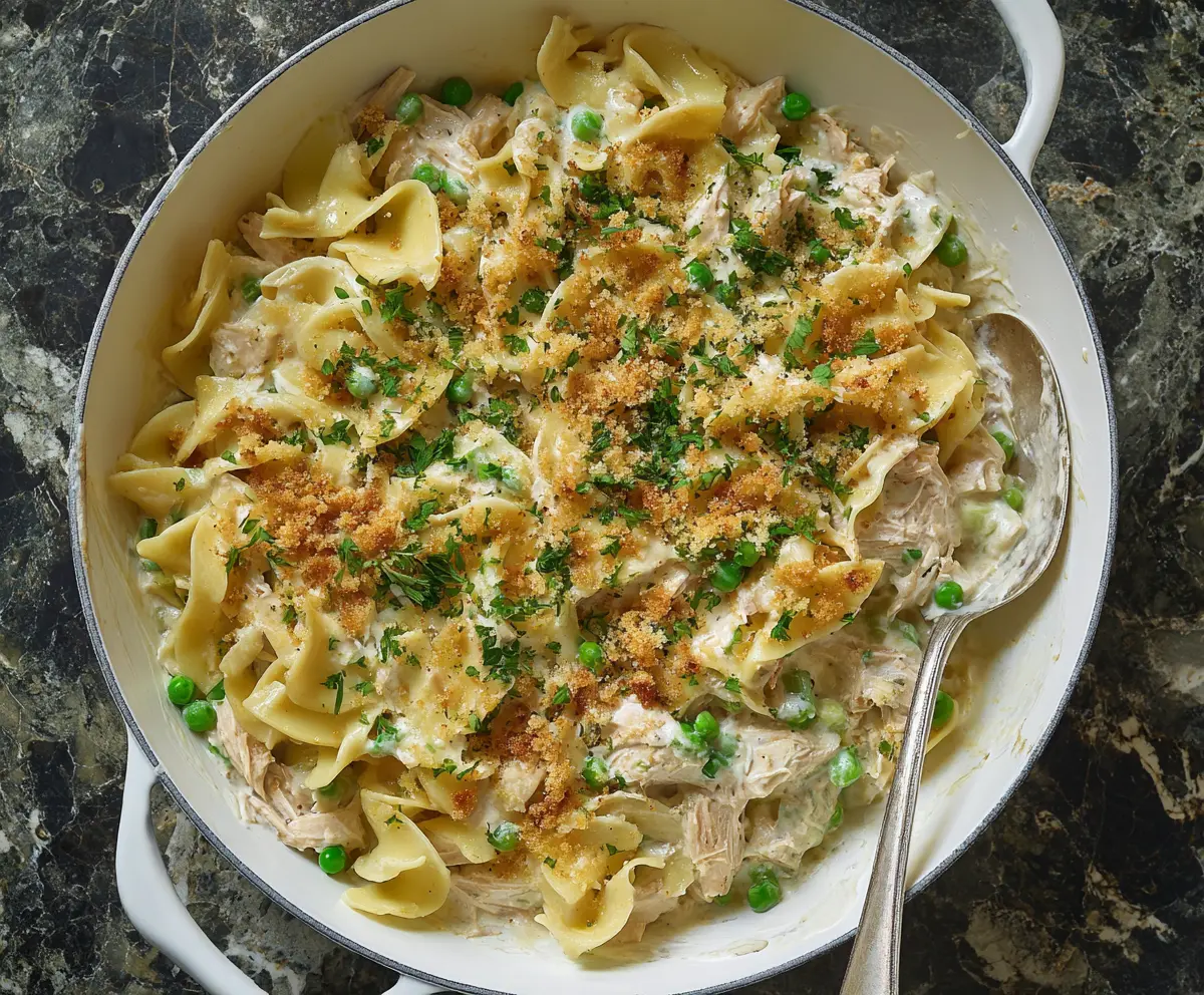 Easy Creamy Tuna Noodle Casserole