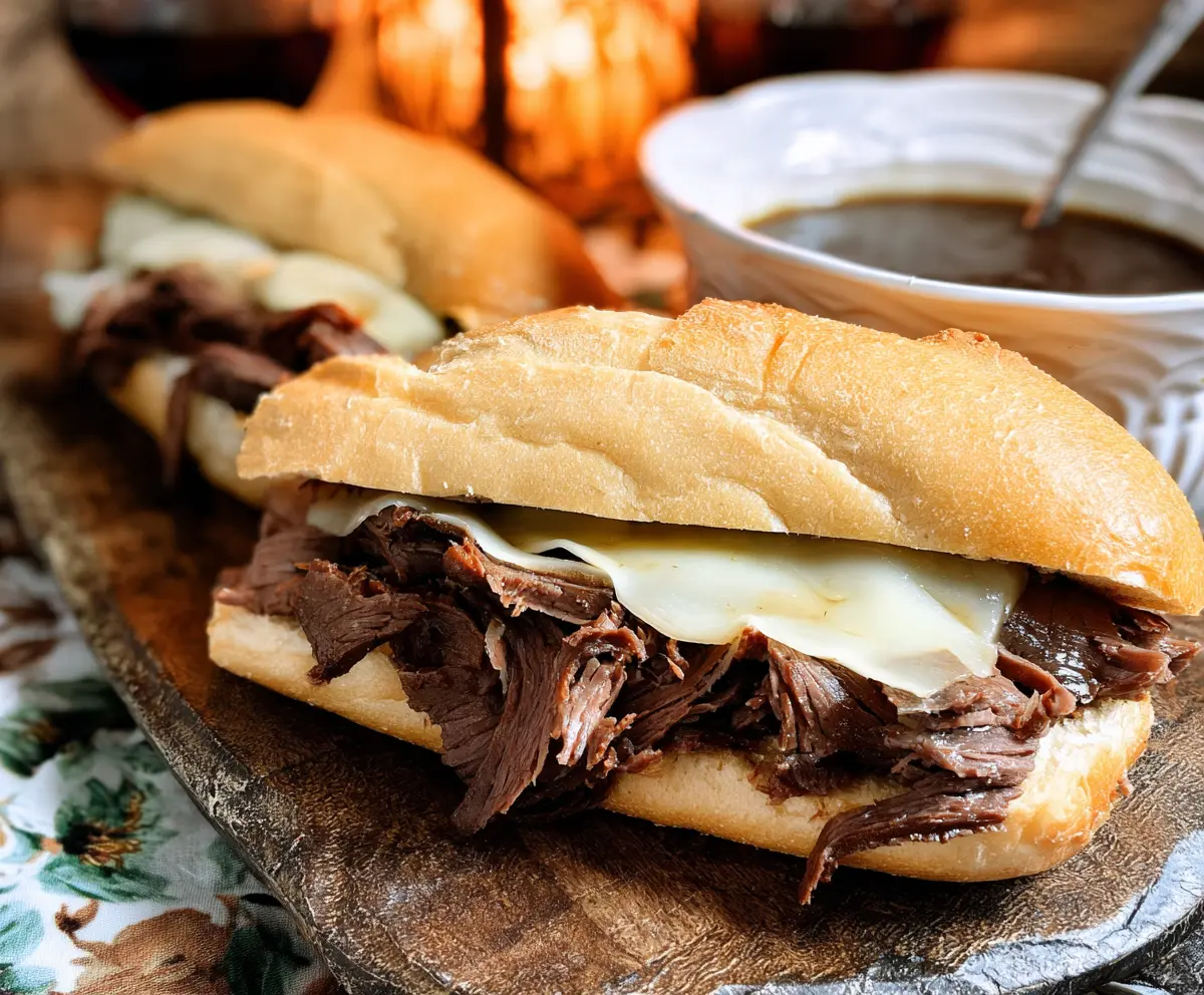 Easy Crock Pot French Dip Sandwiches
