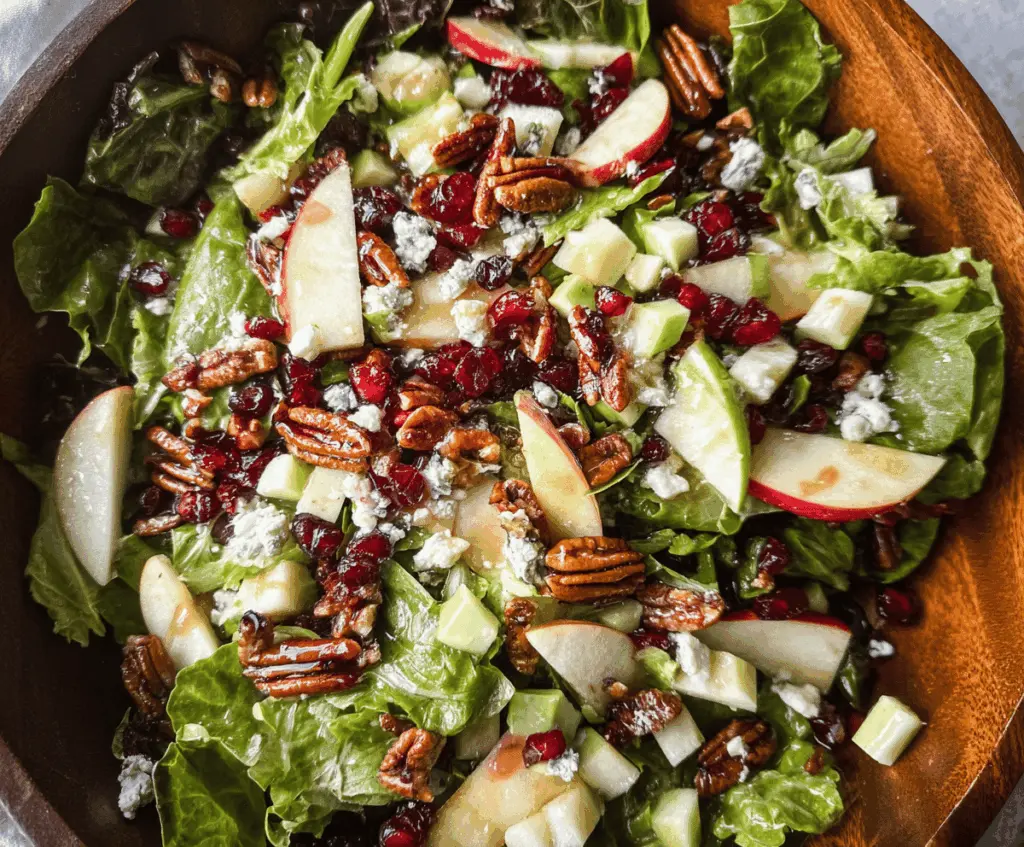 Crunchy Fall Apple Salad with Maple Vinaigrette