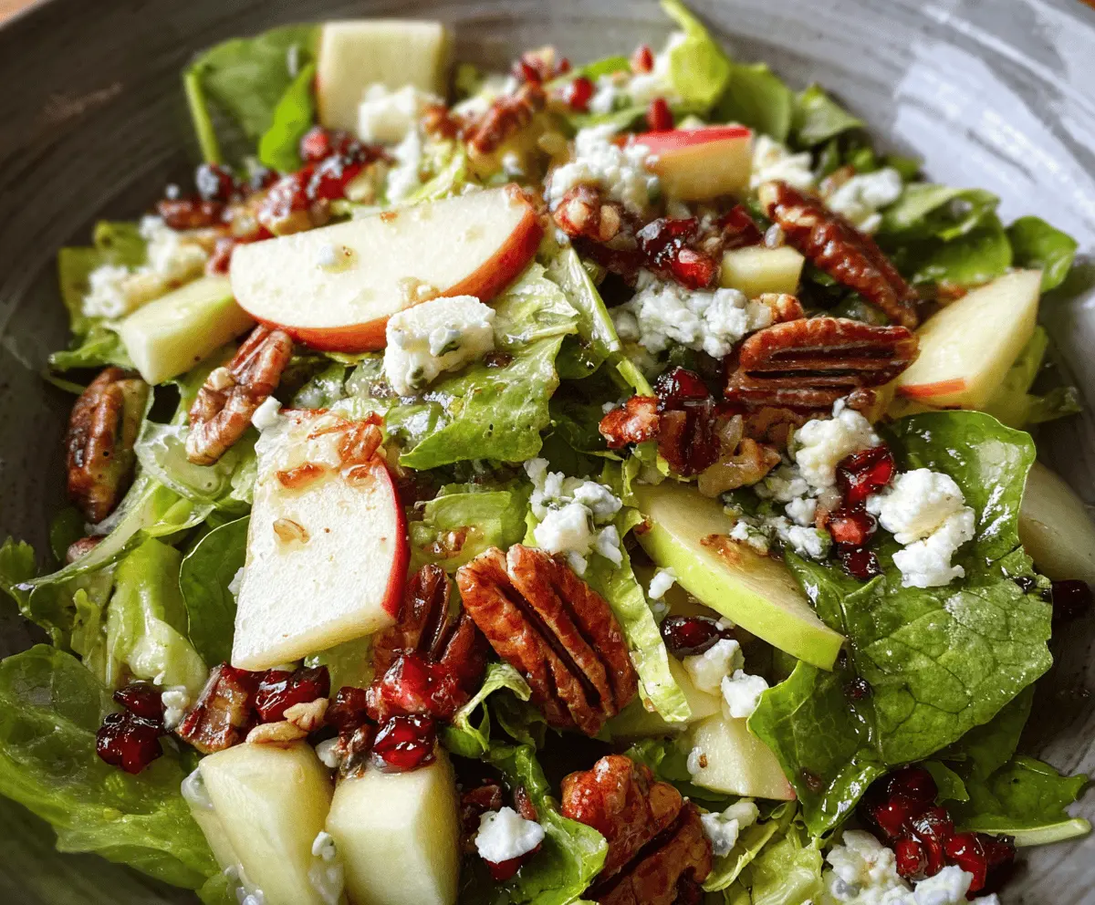 Crunchy Fall Apple Salad with Maple Vinaigrette