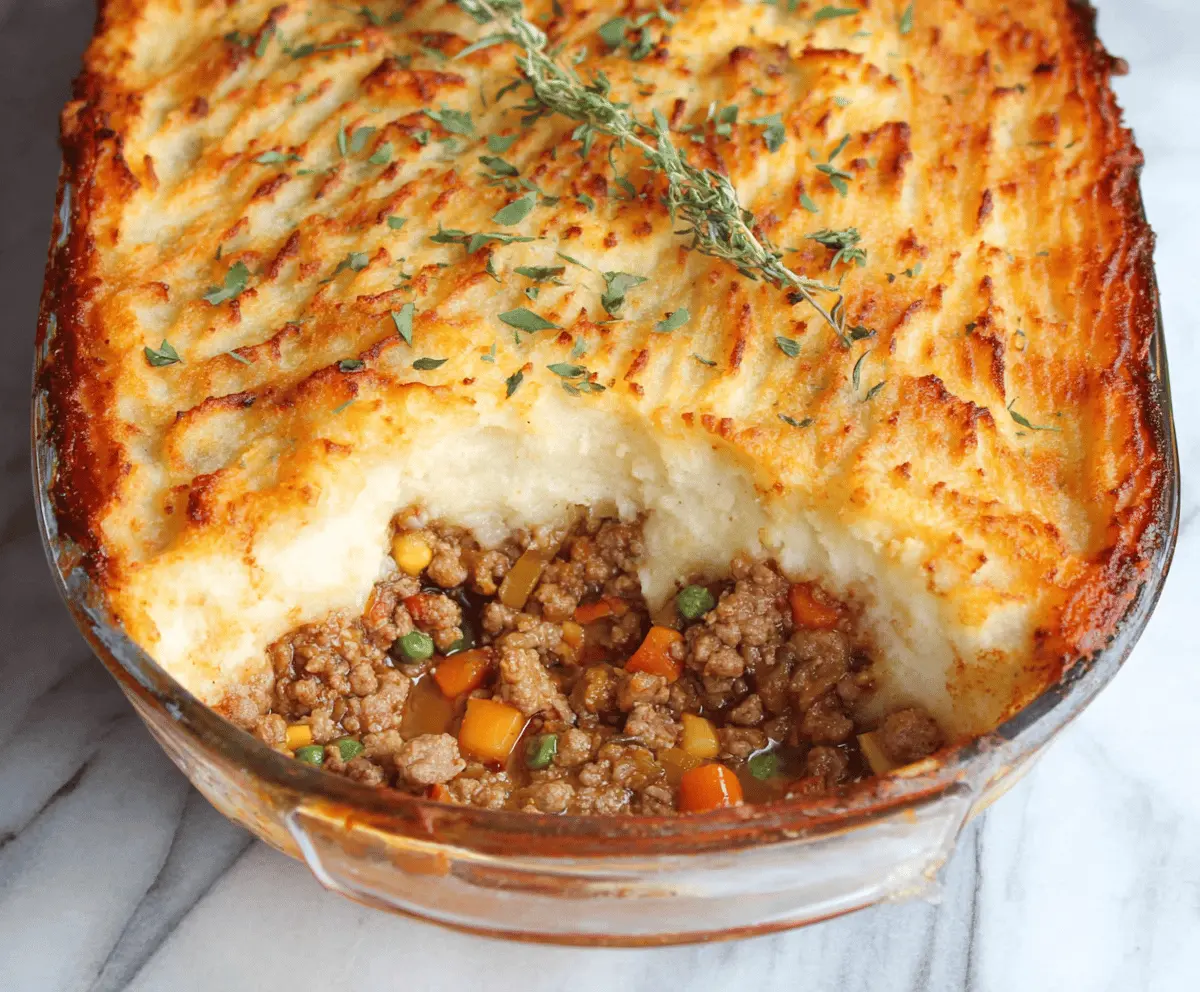 Easy Ground Turkey Shepherd's Pie
