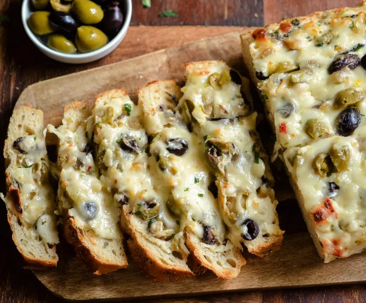 Easy Olive Cheese Bread