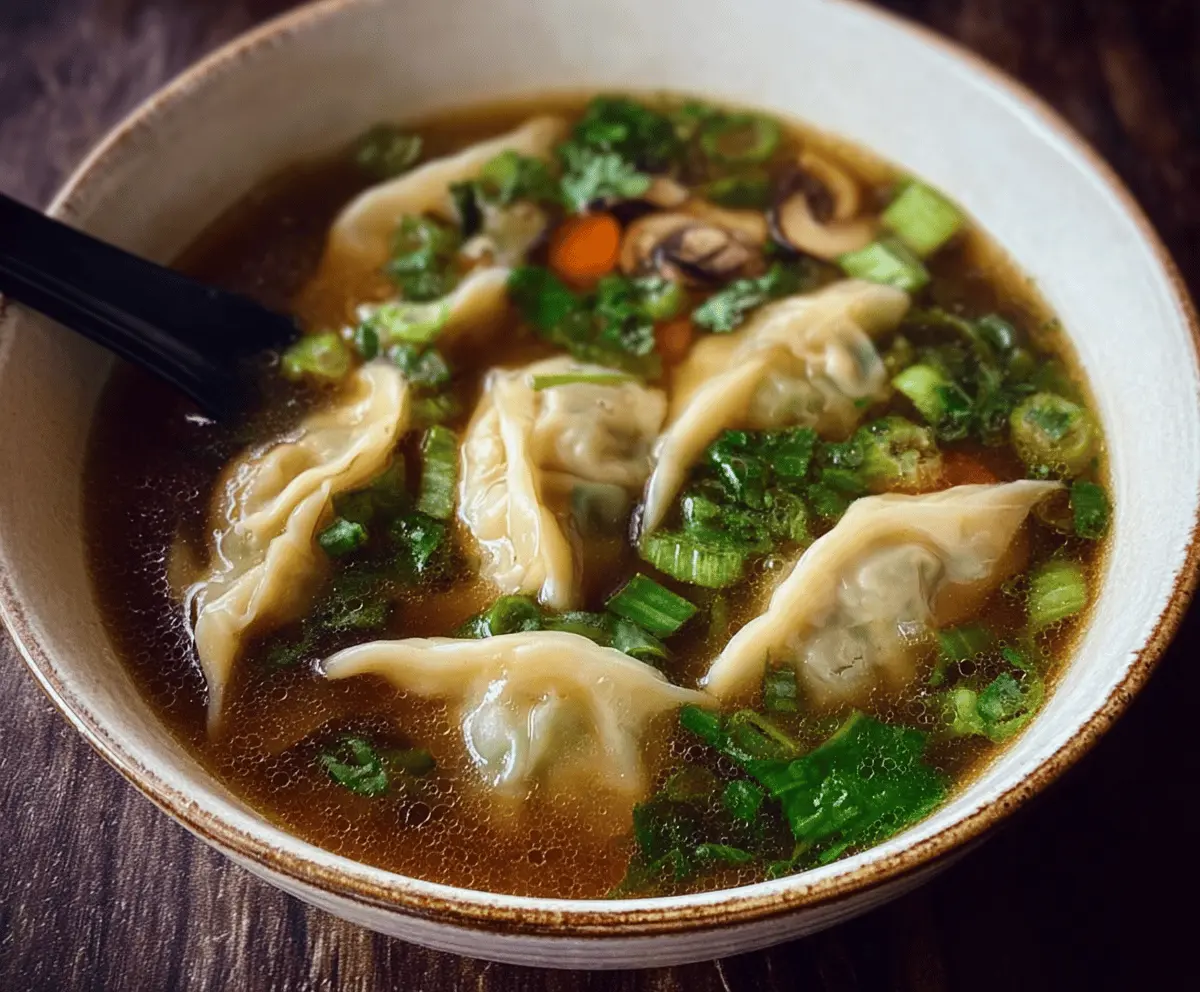 Easy Potsticker Soup Recipe