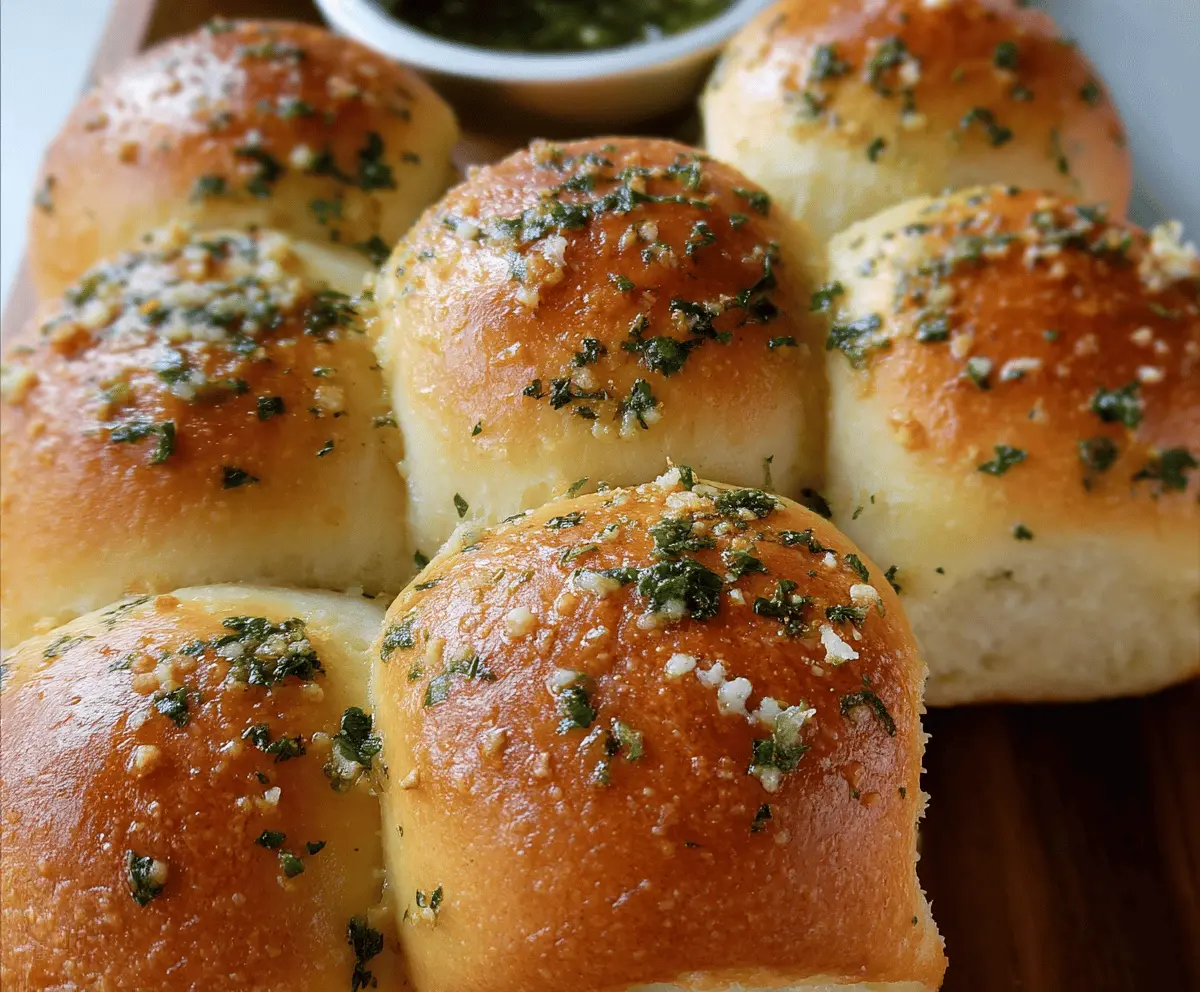Easy Garlic Bread Rolls Recipe