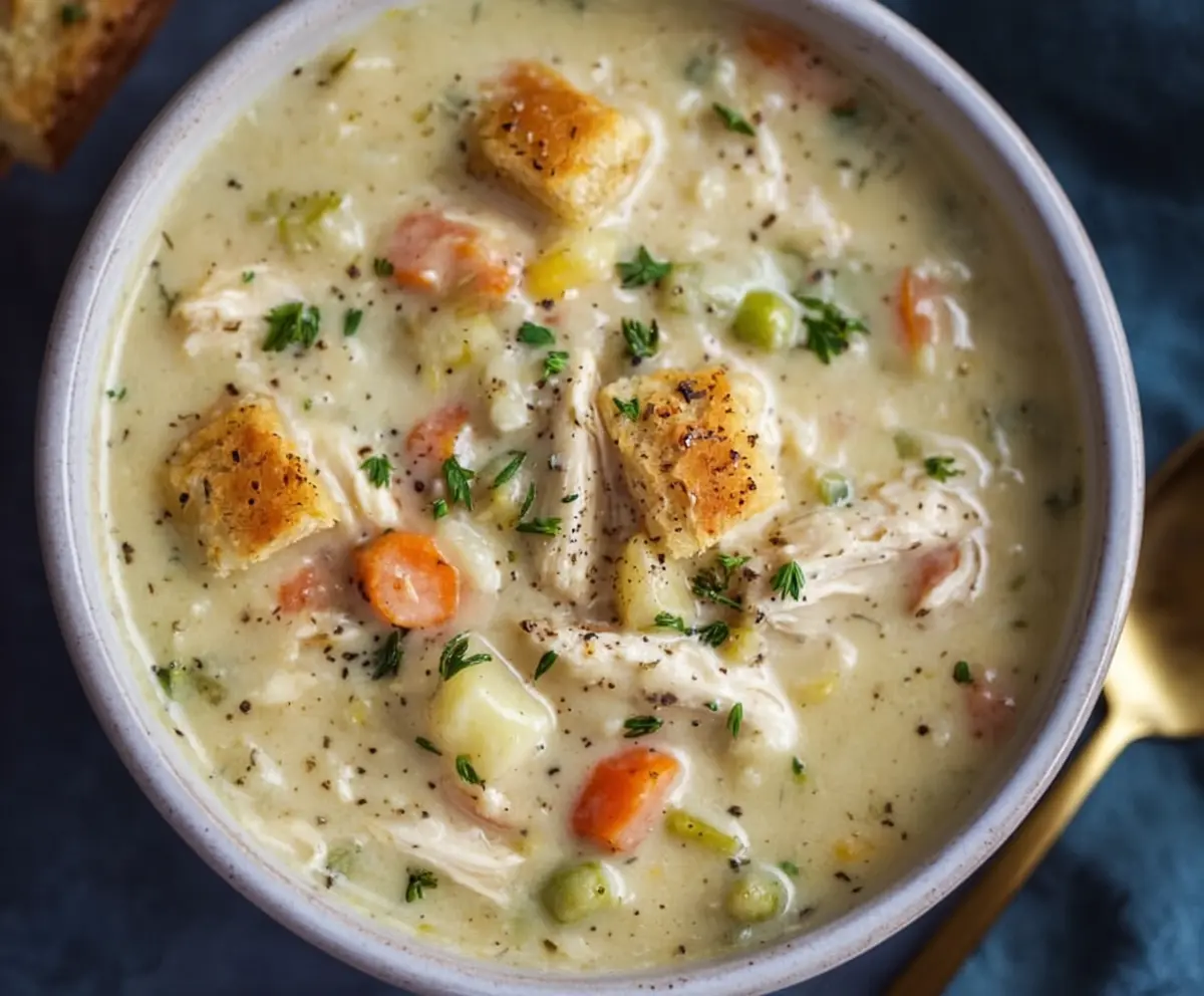 Easy Healthy Chicken Pot Pie Soup