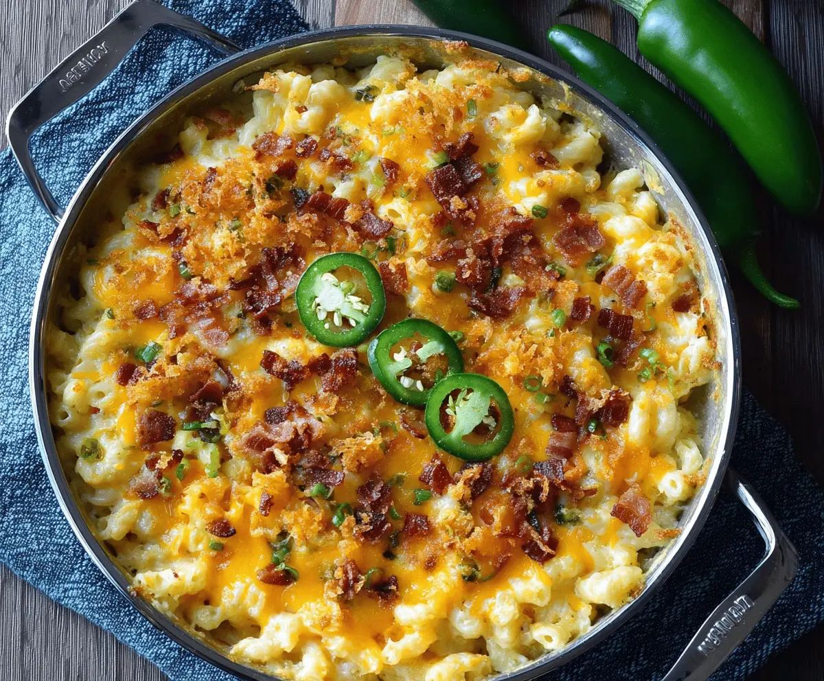 Creamy Jalapeño Popper Mac and Cheese