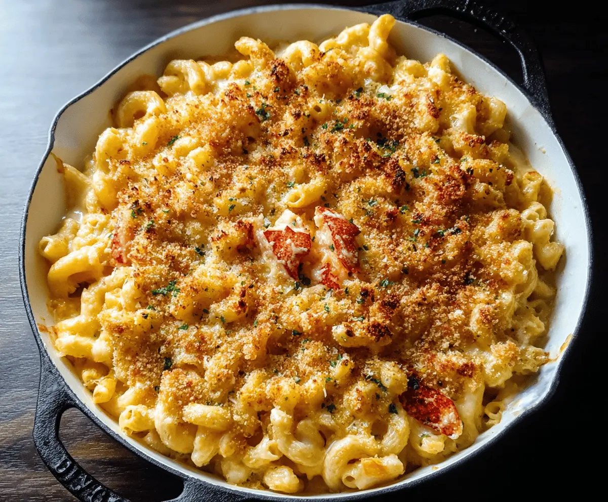 Creamy Lobster Mac and Cheese