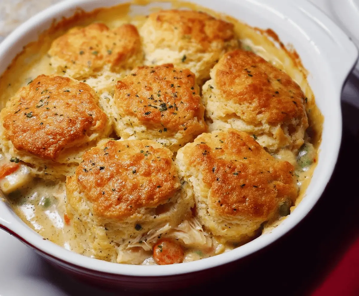 Easy Red Lobster Biscuit Chicken Pot Pie