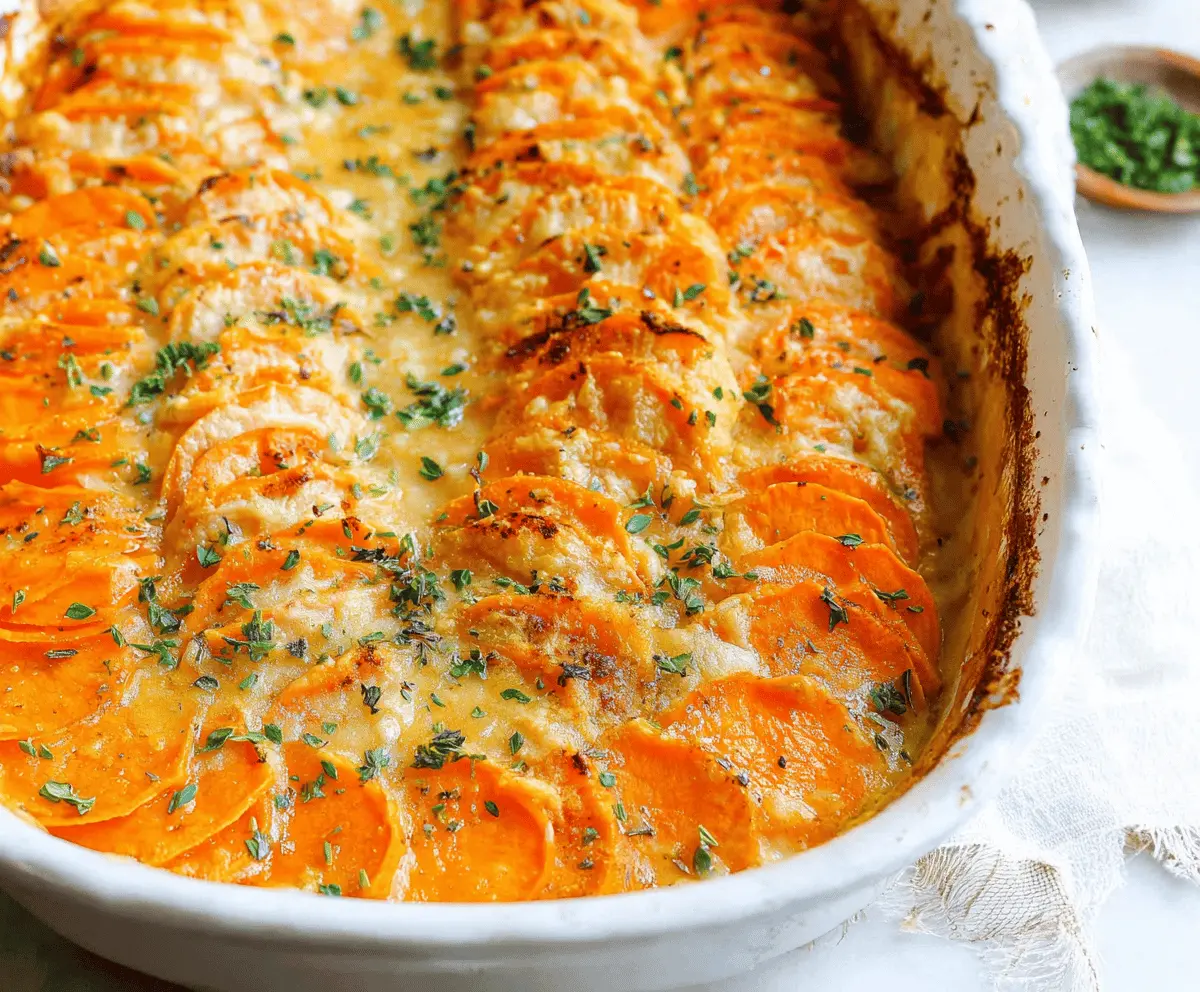 Easy Scalloped Sweet Potatoes Recipe