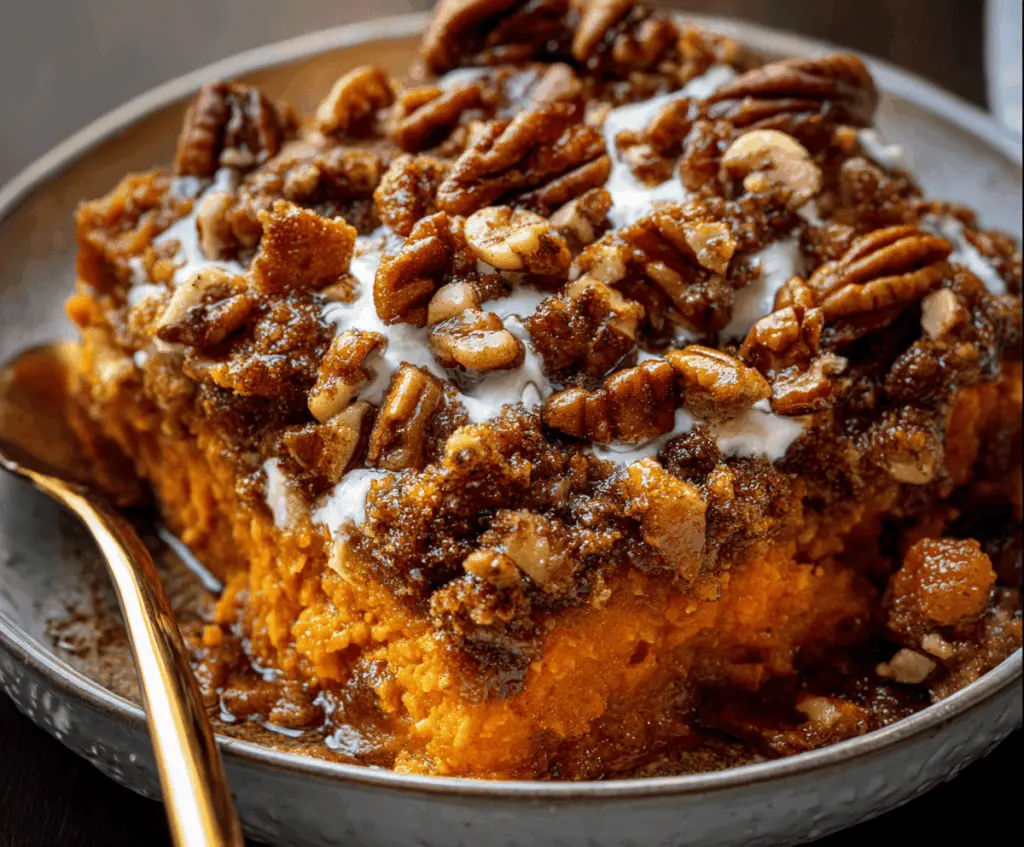 Southern Maple Sweet Potato Casserole