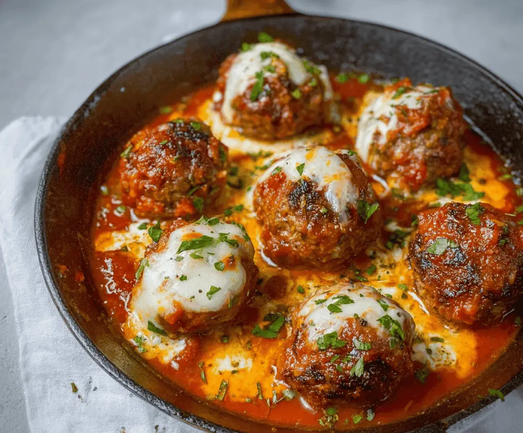 Stuffed Meatballs with Mozzarella Cheese
