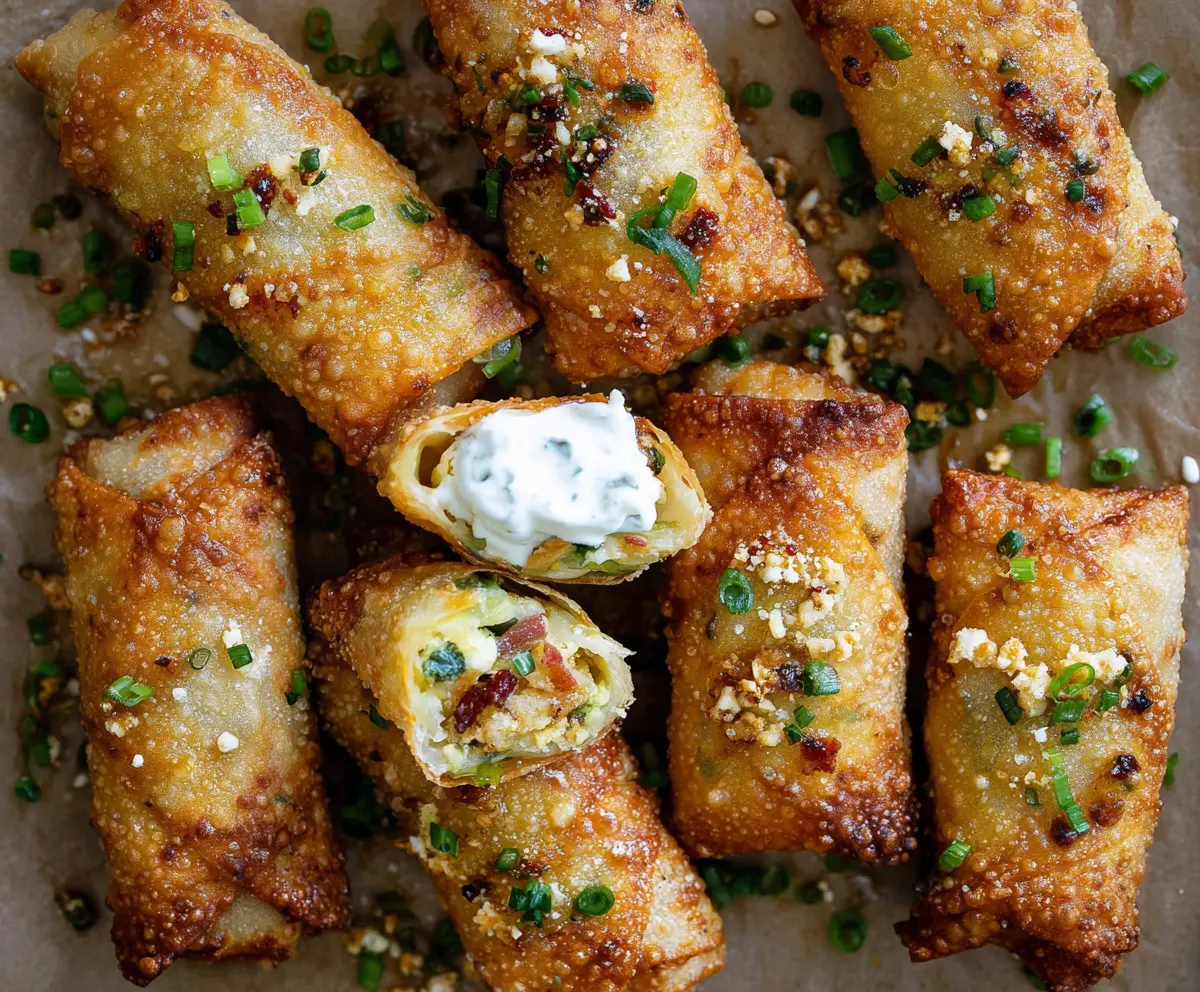 Easy Mini Jalapeño Popper Egg Rolls