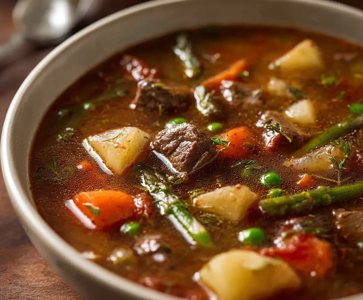 Easy Hearty Vegetable Beef Soup