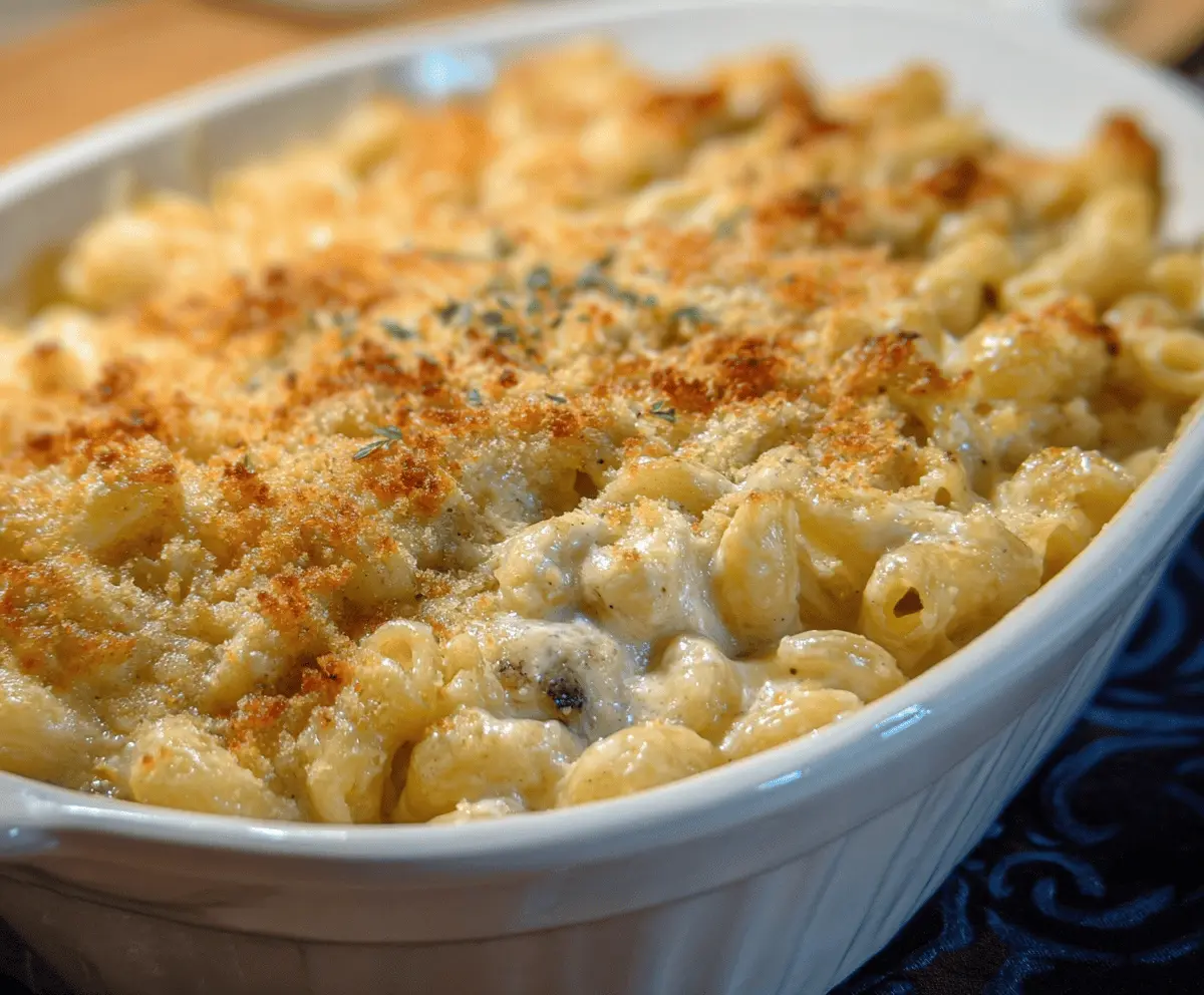 Creamy White Truffle Mac & Cheese