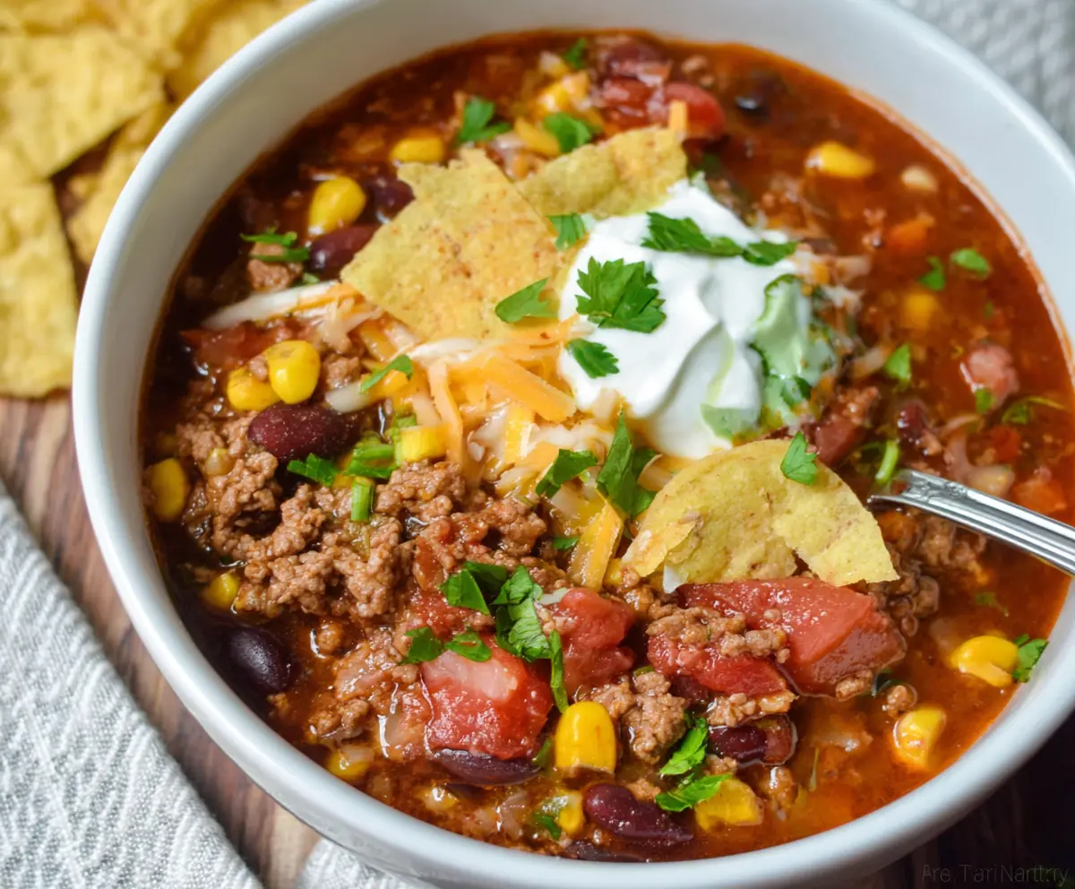 Easy Bold & Hearty Taco Soup Recipe