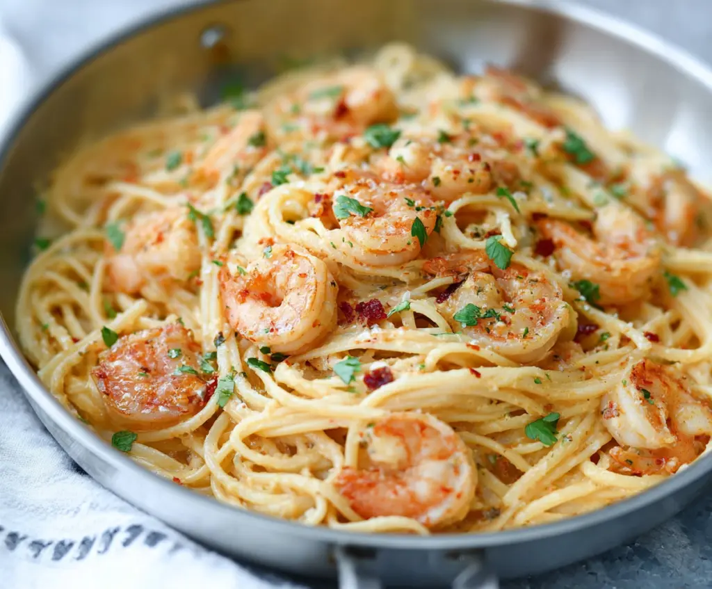 Easy Bang Bang Shrimp Pasta