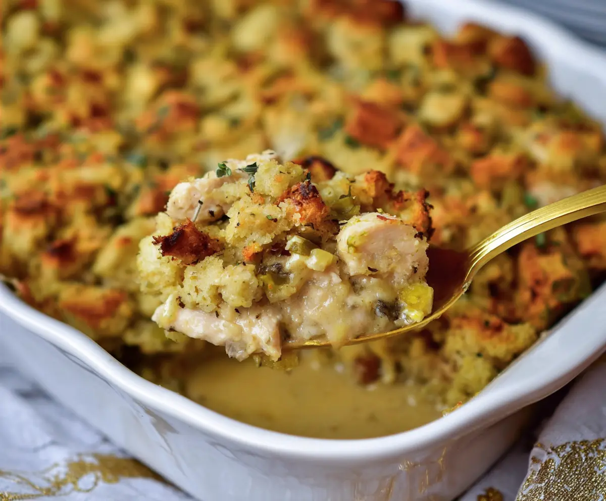 Easy Chicken and Stuffing Bake Recipe