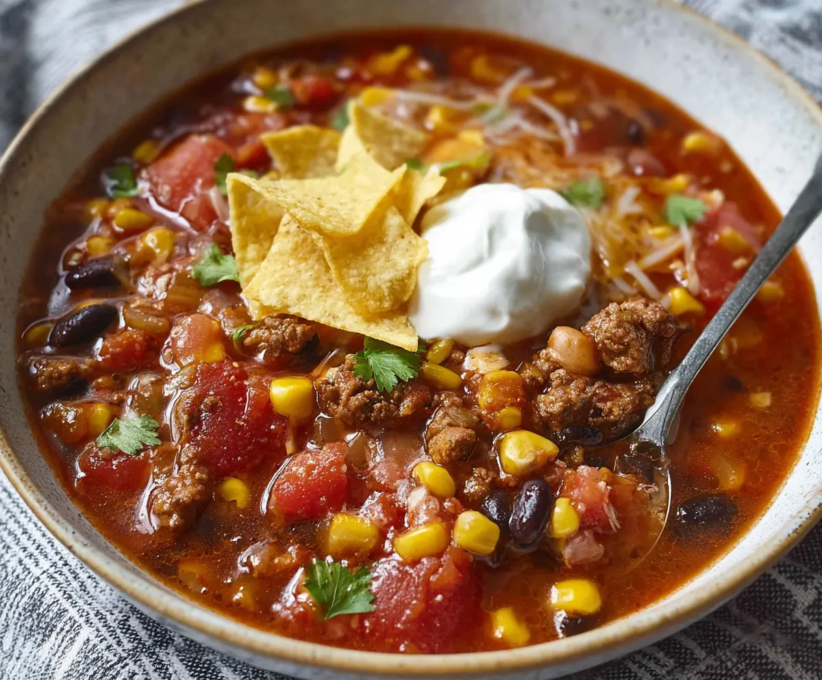 Easy Taco Soup Recipe for Quick Comfort
