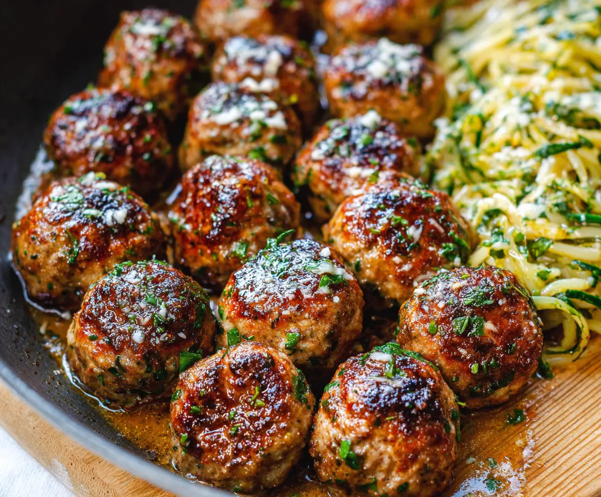 Easy Keto Garlic Butter Meatballs