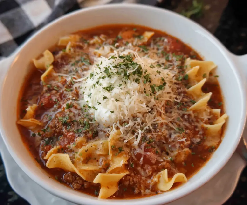 lasagna soup crockpot
