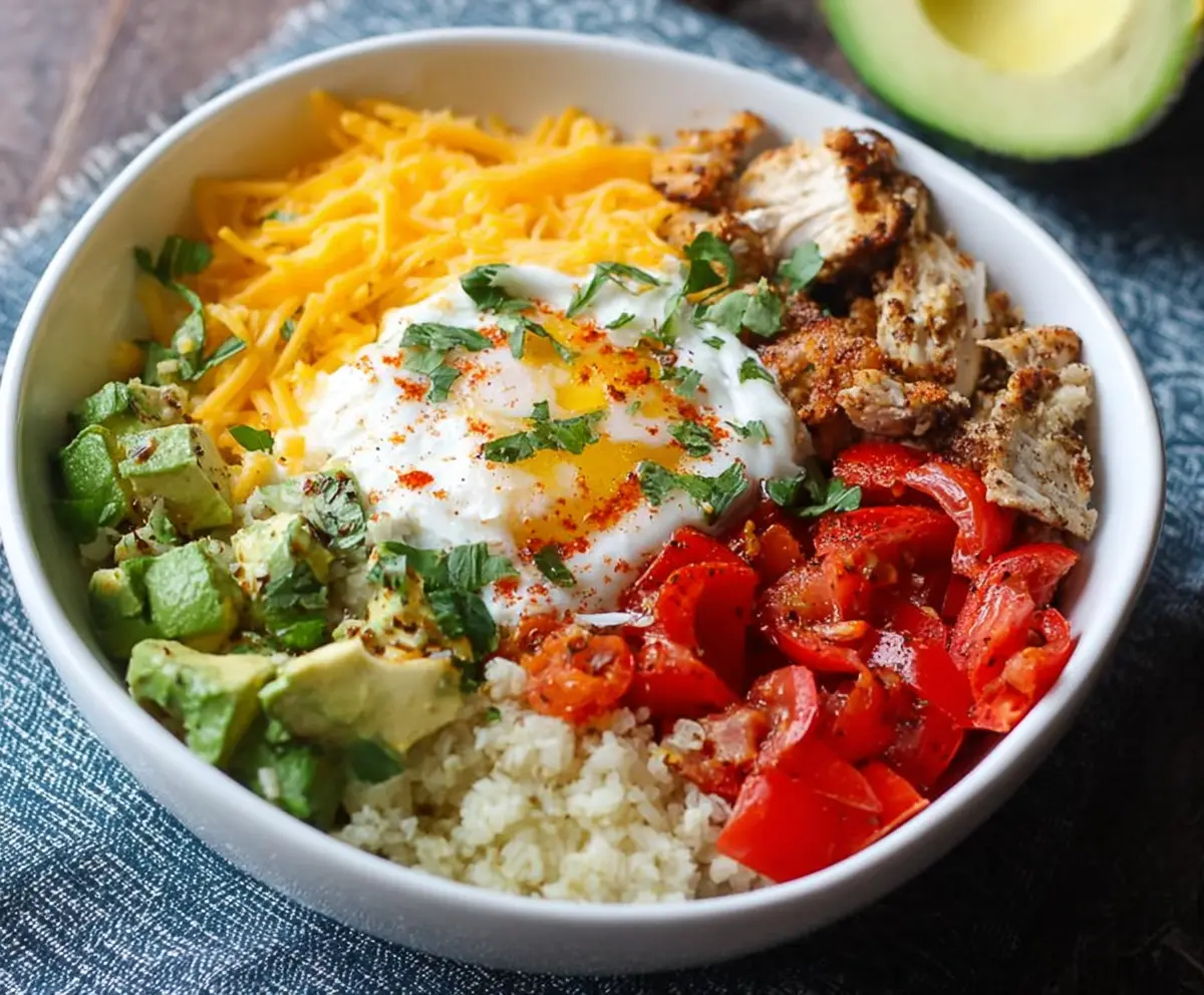 Easy Low Carb Breakfast Burrito Bowl
