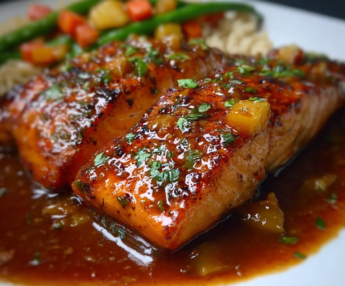 Easy Pineapple Glazed Salmon Recipe
