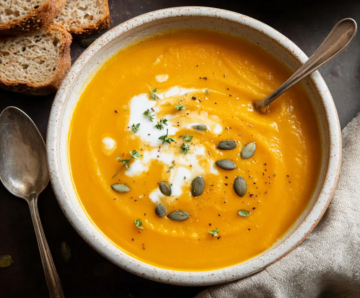 Easy Roasted Butternut Squash Soup