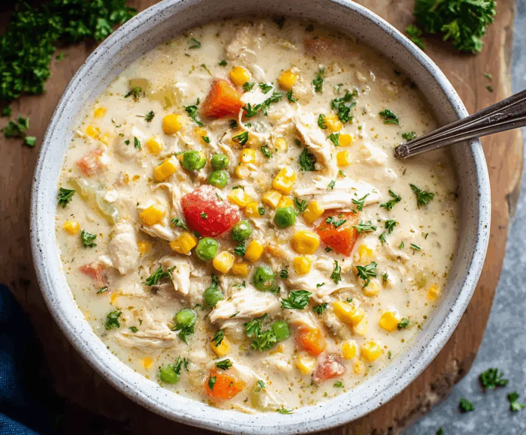 Slow Cooker Chicken Corn Soup