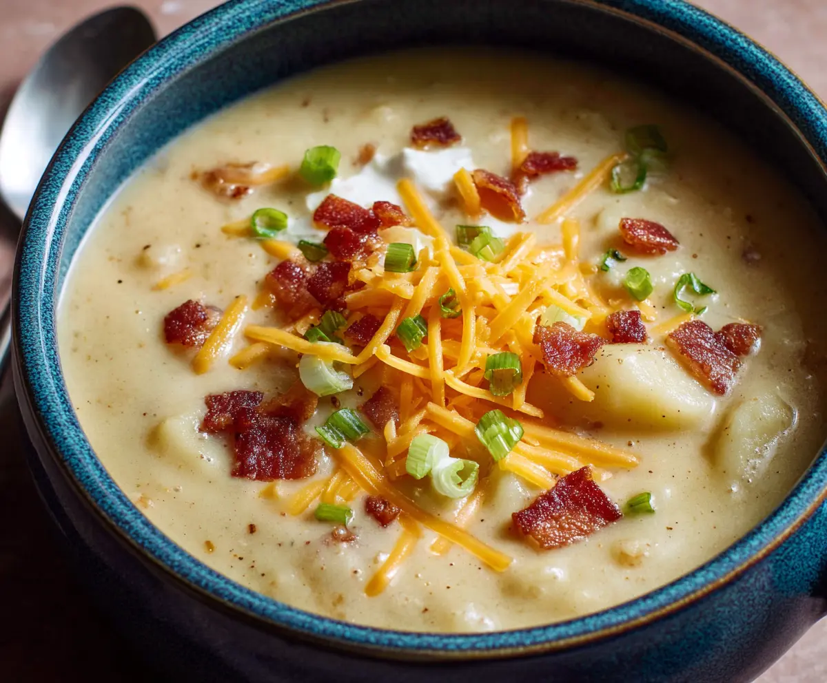 Easy Slow Cooker Potato Soup